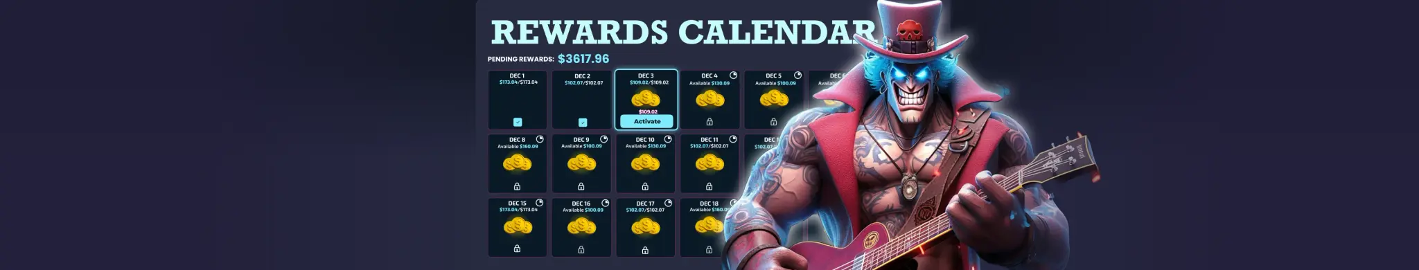 30% Back with Rewards Calendar